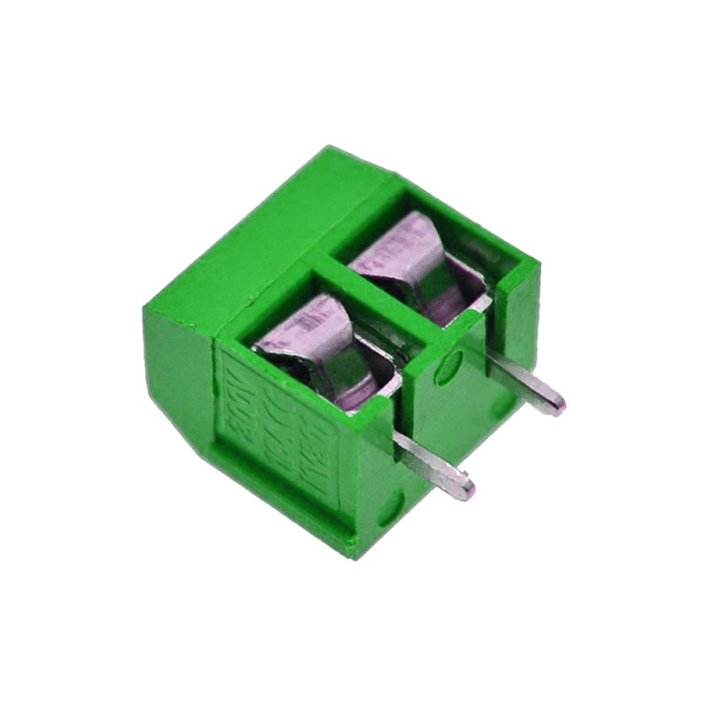 Bloco de 2 Terminais - Parafuso para PCB 5mm Verde